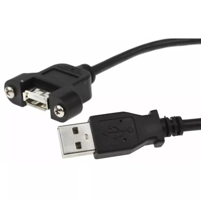 StarTech.com Male USB A to Female USB A Cable 480 Mbps USB 2.0 300 mm, USBPNLAFAM1