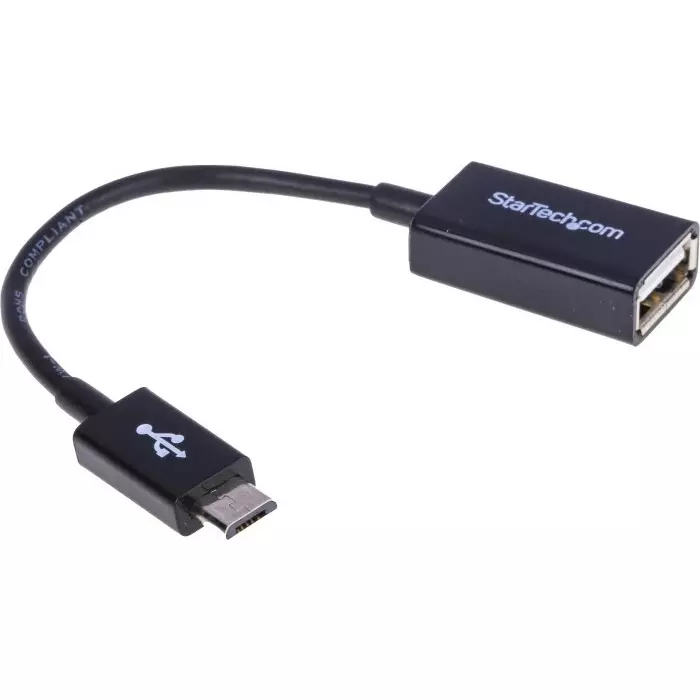 StarTech.com Male Micro USB B to Female USB A Cable 480 Mbps USB 2.0 130mm, UUSBOTG