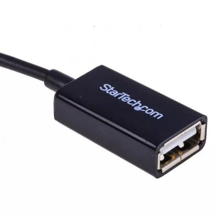 StarTech.com Male Micro USB B to Female USB A Cable 480 Mbps USB 2.0 130mm, UUSBOTG