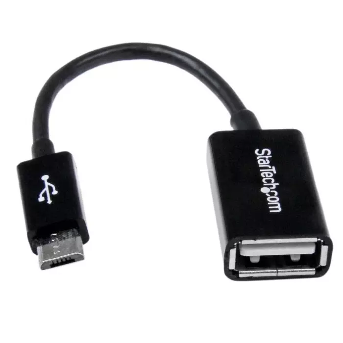 StarTech.com Male Micro USB B to Female USB A Cable 480 Mbps USB 2.0 130mm, UUSBOTG