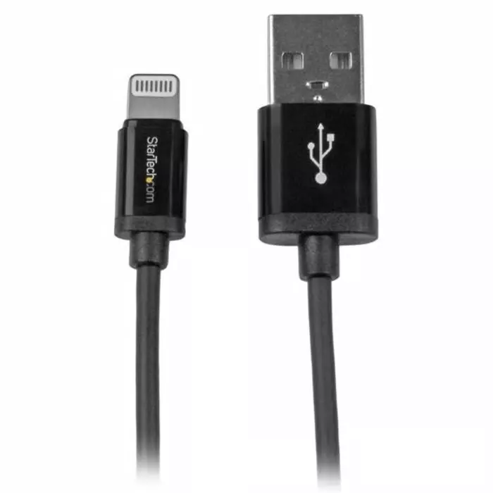 StarTech.com Male USB A to Male Lightning Cable 480 Mbps USB 2.0 1 m, USBLT1MB