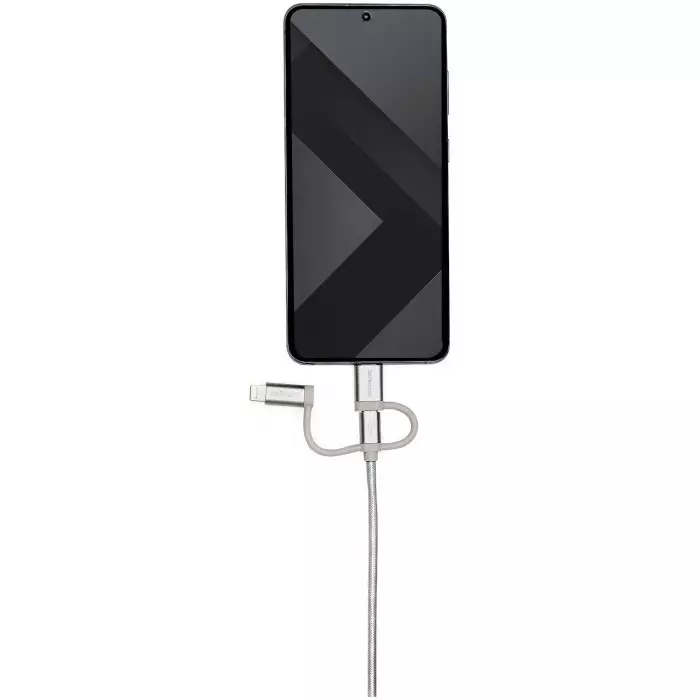 StarTech.com Male USB A to Male Lightning, Micro USB B & USB C Cable 480 Mbps USB 2.0 1 m, LTCUB1MGR