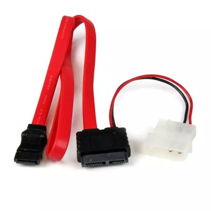 StarTech.com Female Slimline SATA to Female Male LP4 SATA Data Cable 508mm, SLSATAF20
