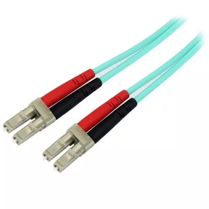 StarTech.com LC to LC Duplex Multi Mode OM4 Fibre Optic Cable 50/125 µm Aqua 3m, 450FBLCLC3
