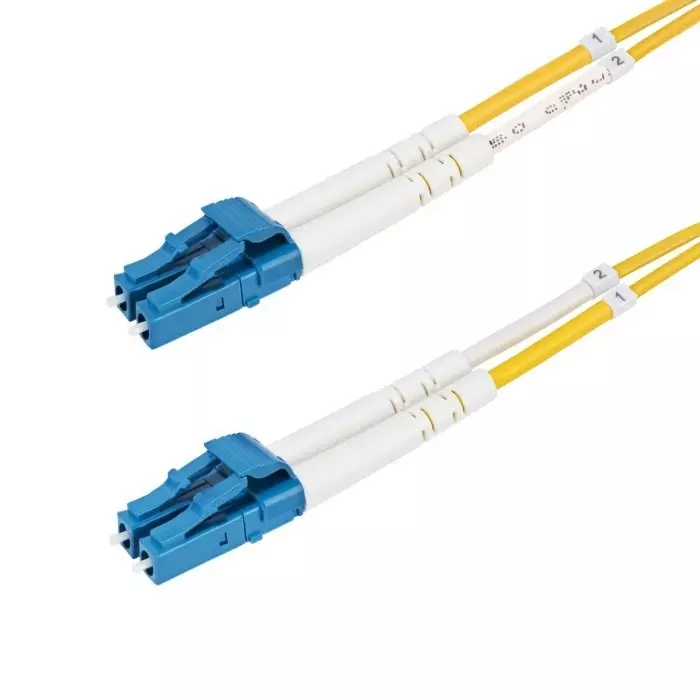 StarTech.com LC to LC Duplex Single Mode OS2 Fibre Optic Cable Yellow 20m, SMDOS2LCLC20M
