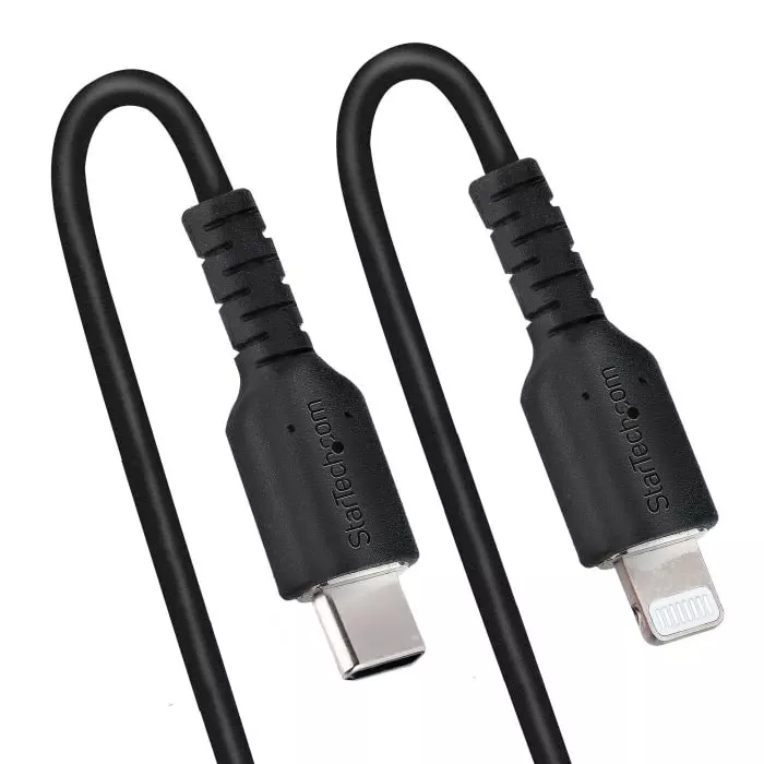 StarTech.com Male USB C to Male Lightning Cable 480 Mbps USB 2.0 1 m, RUSB2CLT1MBC