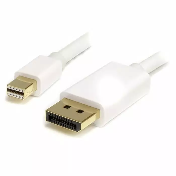 StarTech.com Male Mini DisplayPort to Male DisplayPort Cable PVC 4K @ 60 Hz 1m, MDP2DPMM1MW