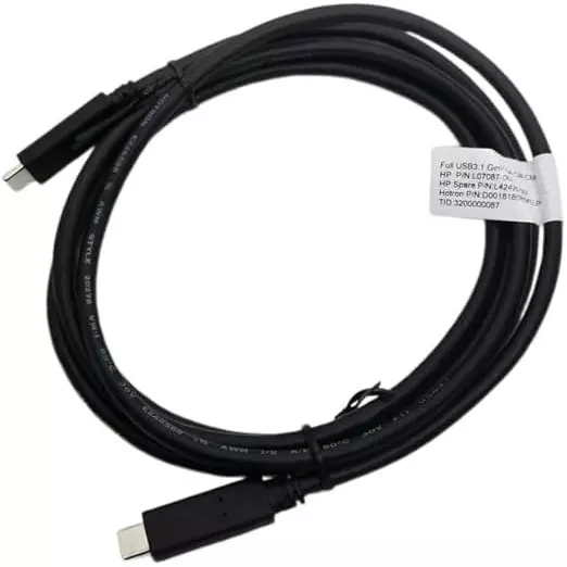 Mak World Hotron Type-C to Type-C Cable Gen 3.1/3.2 1.8 m Black for HPs Hotron M24 M24FD M27 M34D Mопitоr
