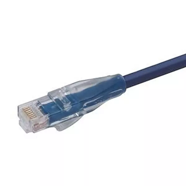 L-COM Enet Cord, Cat5E, Rj45 Plug-Plug, 7 , TRDE815BLU-7