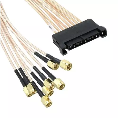 SAMTEC Rf Cbl, Ij5H Plug-S mAPlug, 50 Ohm/11.8", IJ5H-08-0300-S-2-01SP1