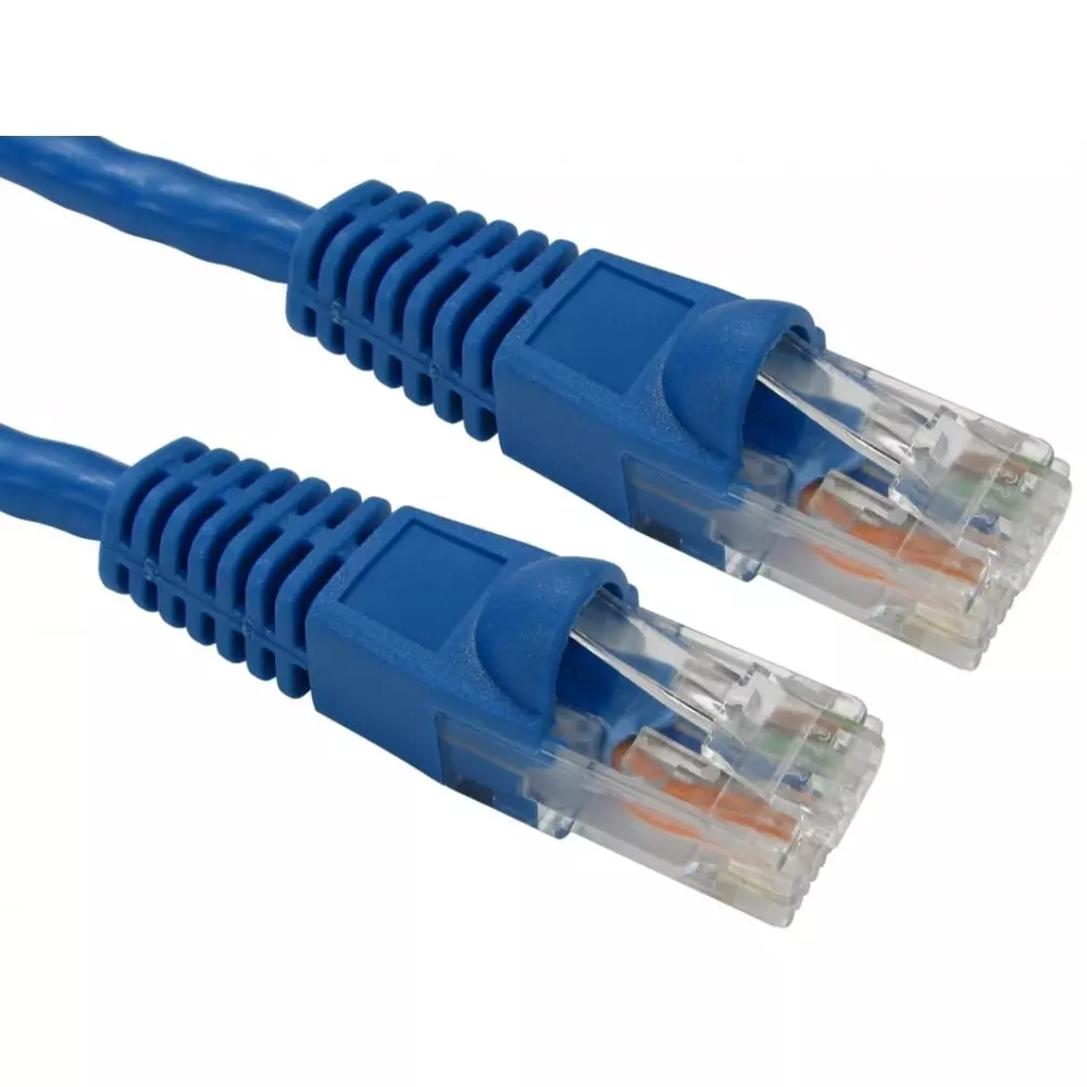 RS PRO Ethernet Cable Polyvinyl Chloride RJ45 Male to Male Blue, 2863128