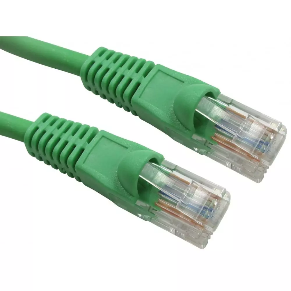 RS PRO Ethernet Cable Low Smoke Zero Halogen RJ45 Male to Male Green, 2863188