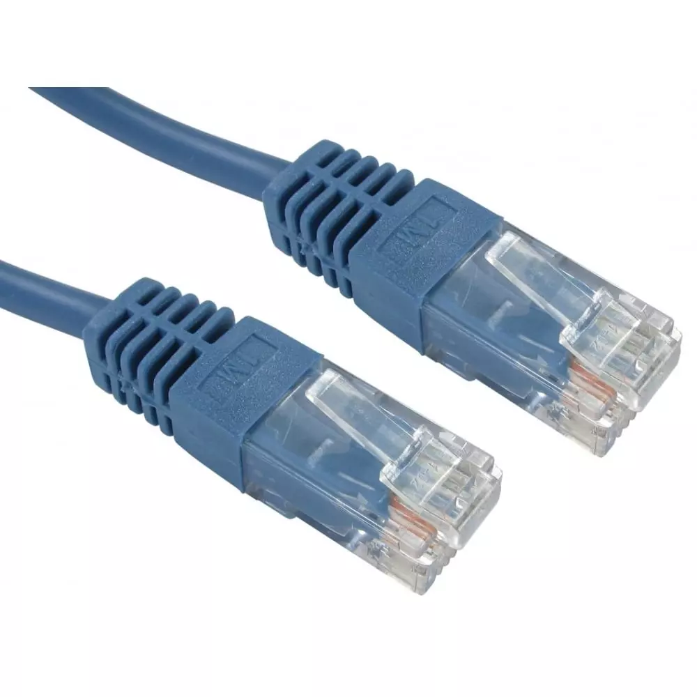 RS PRO Ethernet Cable Polyvinyl Chloride 1 m Length Blue, 2863578