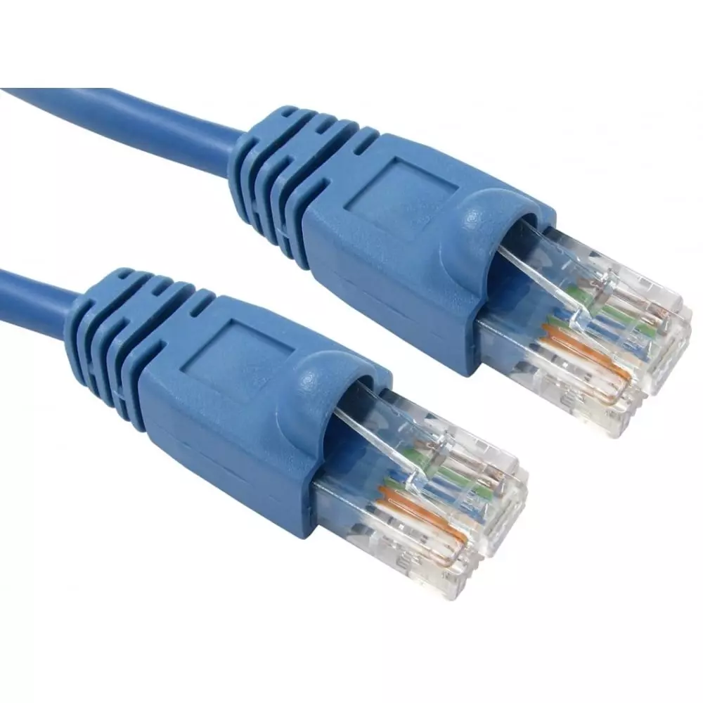 RS PRO Ethernet Cable Polyvinyl Chloride 3 m Length Blue, 2863001