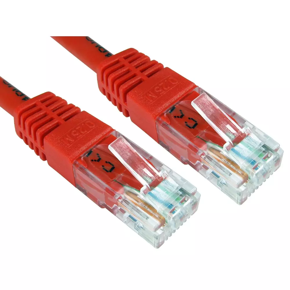 RS PRO Ethernet Cable Polyvinyl Chloride 5 m Length Red, 2646539