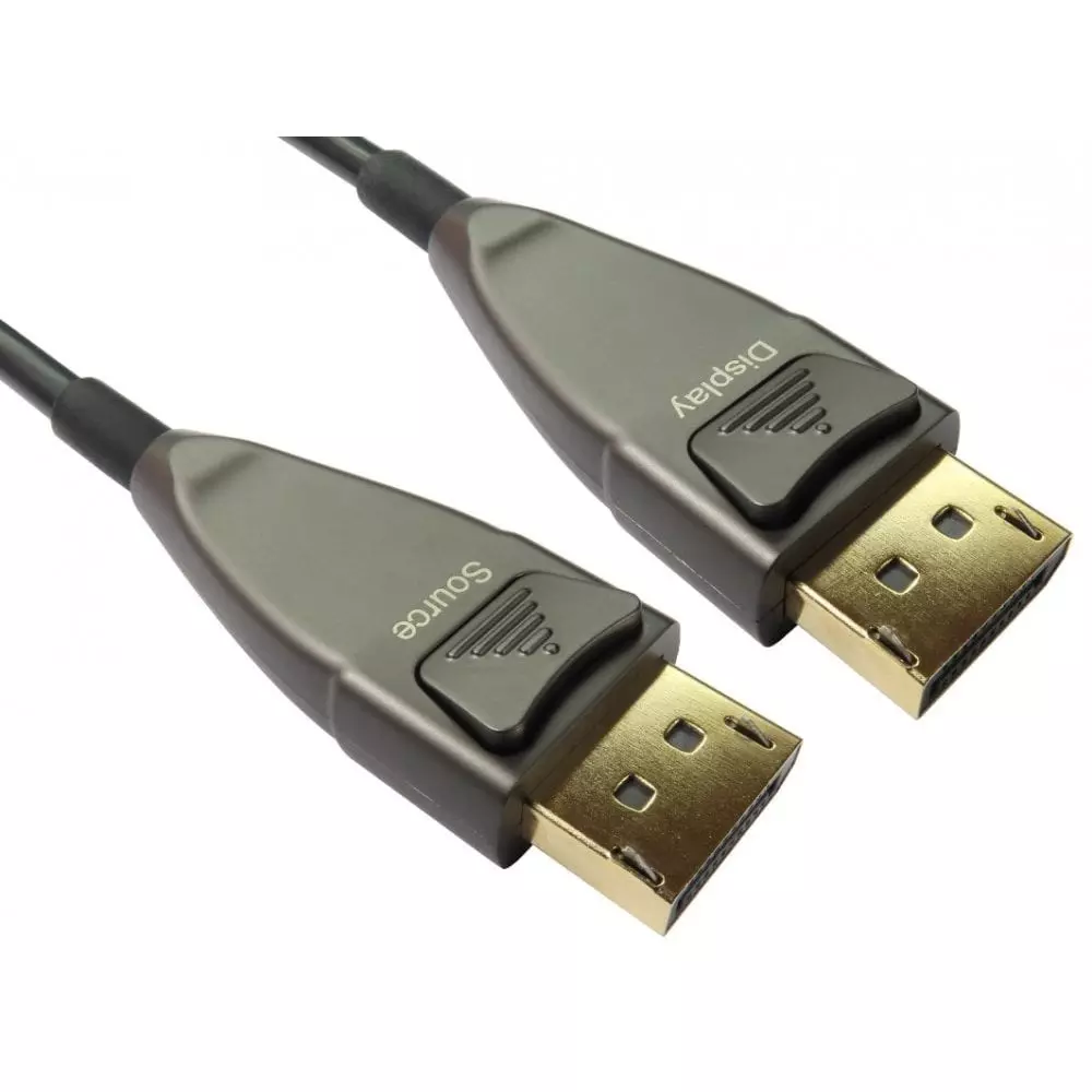 RS PRO DisplayPort Cable Male to Male 15 m Black Jacket Low Smoke Zero Halogen AOCDP2, 2862962