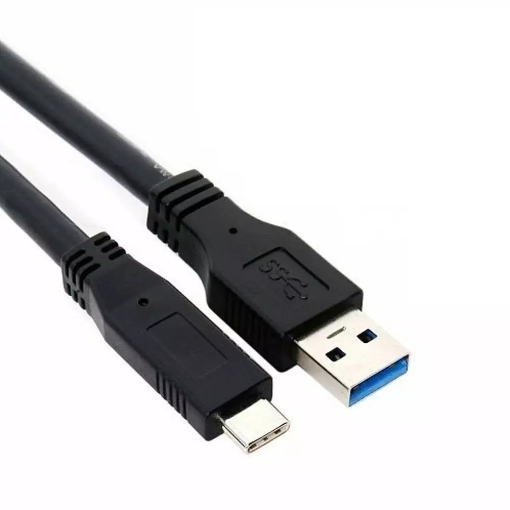 Techut USB 3.0 to USB Type-C Cable 10 m Copper Core 5 Gbps Transmission Speed, Black