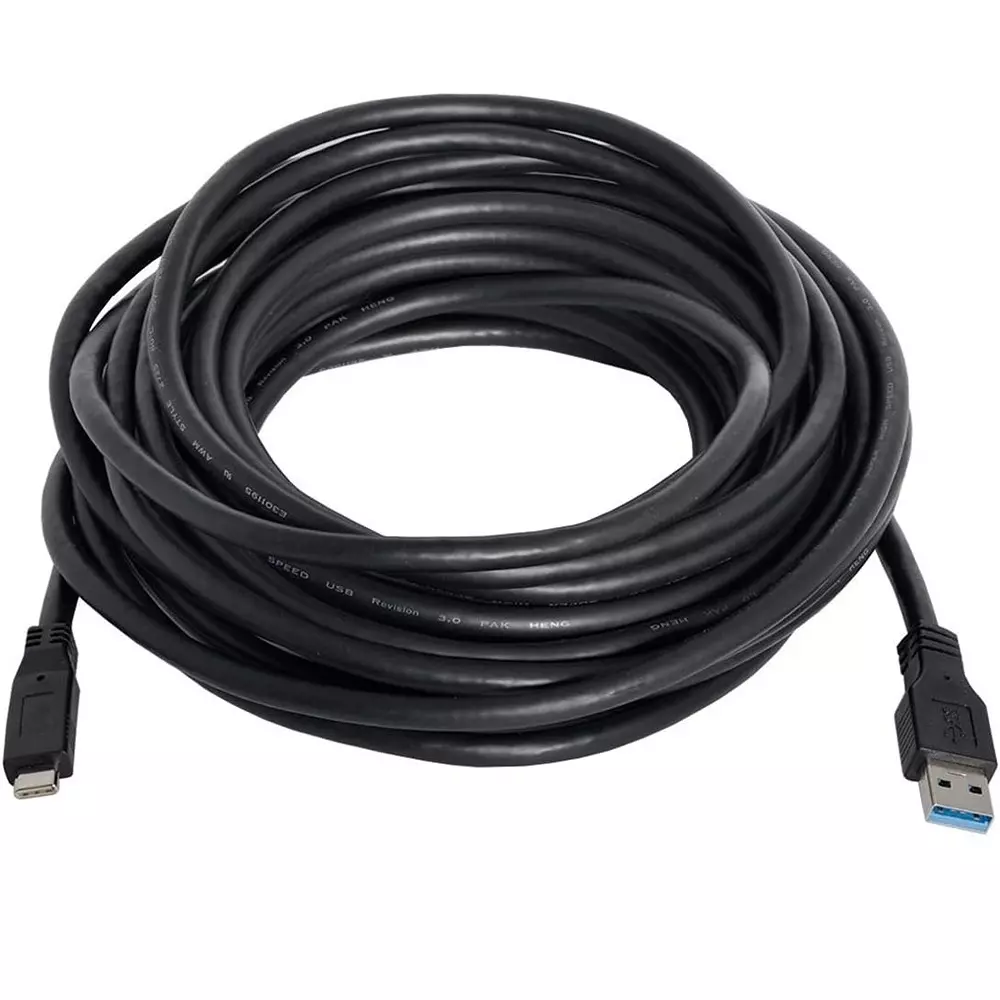 Techut USB 3.0 to USB Type-C Cable 10 m Copper Core 5 Gbps Transmission Speed, Black