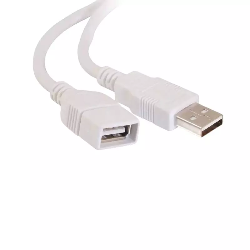 FEDUS 2.0 USB Extension Cable Male to Female White 5 m