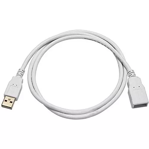 FEDUS 2.0 USB Extension Cable Male to Female White 5 m