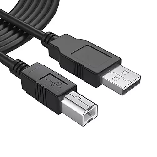 FEDUS USB A to Male To USB B 2.0 Cable Black Gold Plated 5 m