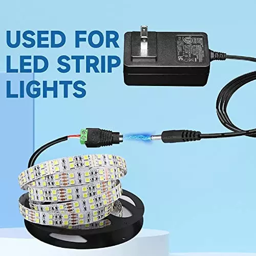 FEDUS DC Power Jack Plug Adapter Connector 12 V 24 V Male Female for CCTV Camera/Led Strip Light (Pack of 2 Pairs)