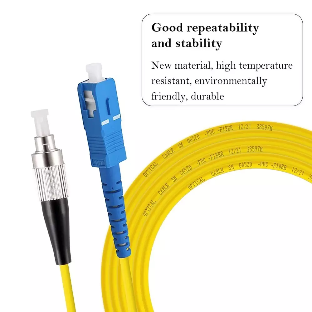 LOTA Fiber Optic Cable High-Speed Single Mode SC to FC Connector Multi Color 3 m, ‎MST-3104-LT