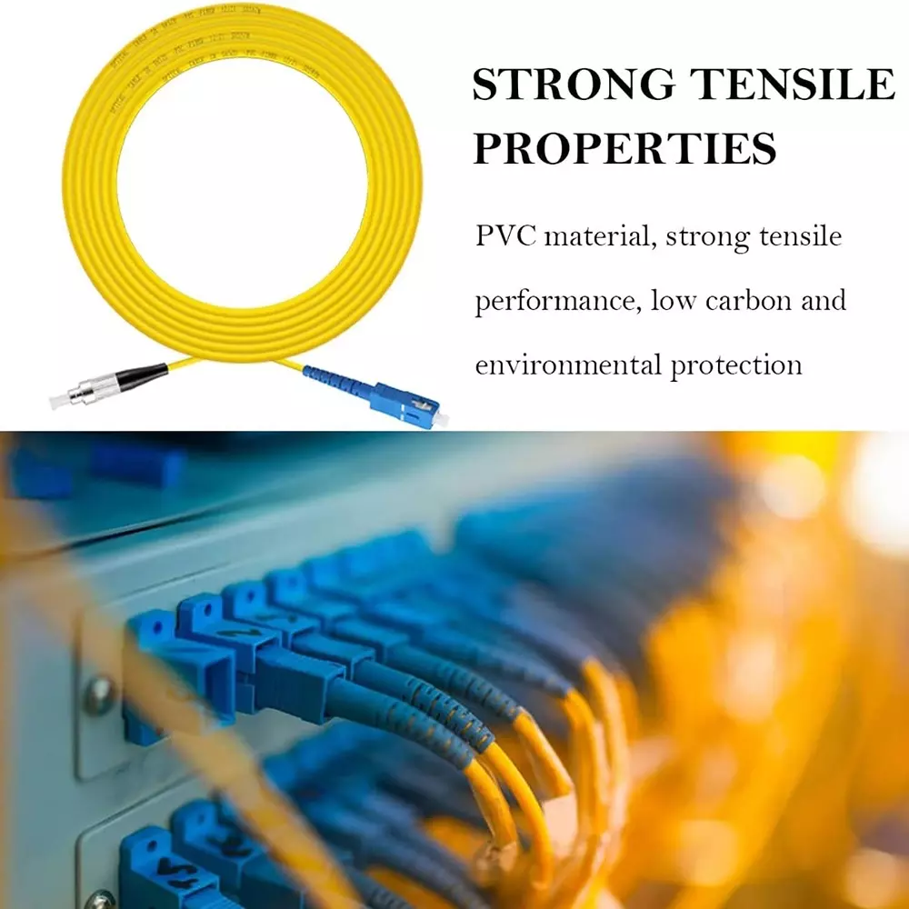 LOTA Fiber Optic Cable High-Speed Single Mode SC to FC Connector Multi Color 3 m, ‎MST-3104-LT
