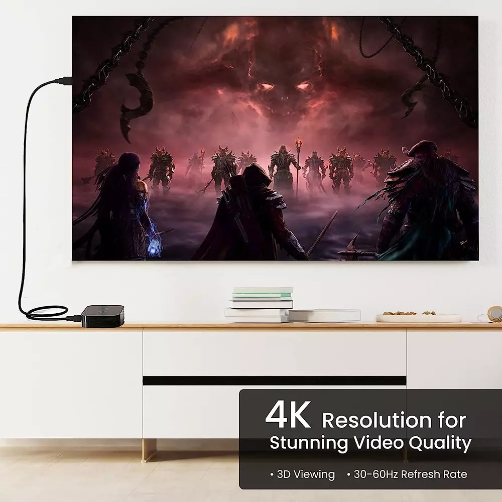 LOTA HDMI Cable Ultra High Speed Gold-Plated Connector Supports 3D and 4K@60 Hz Resolution Black 25 m, ‎MST-3082-LT