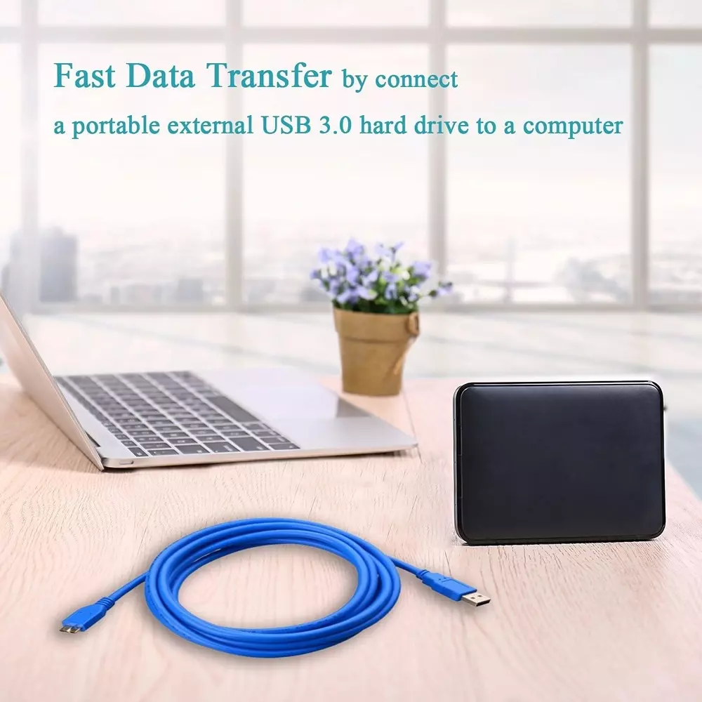 LOTA High-Speed USB 3.0 Data Cable Blue 1.8 m Upto 5 Gbps Data Transfer Rate, MST-180-LT