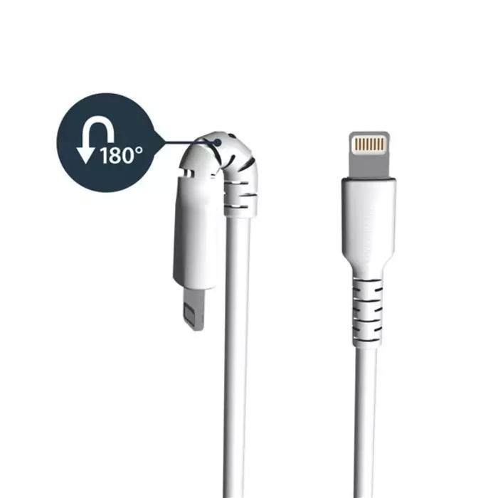 StarTech.com Male USB A to Male Lightning Cable 480 Mbps USB 2.0 2 m, RUSBLTMM2M