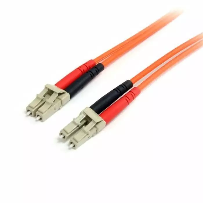 StarTech.com LC to LC Duplex Multi Mode OM1 Fibre Optic Cable 62.5/125 µm Orange, FIBLCLC (Length: 1 - 5 m)