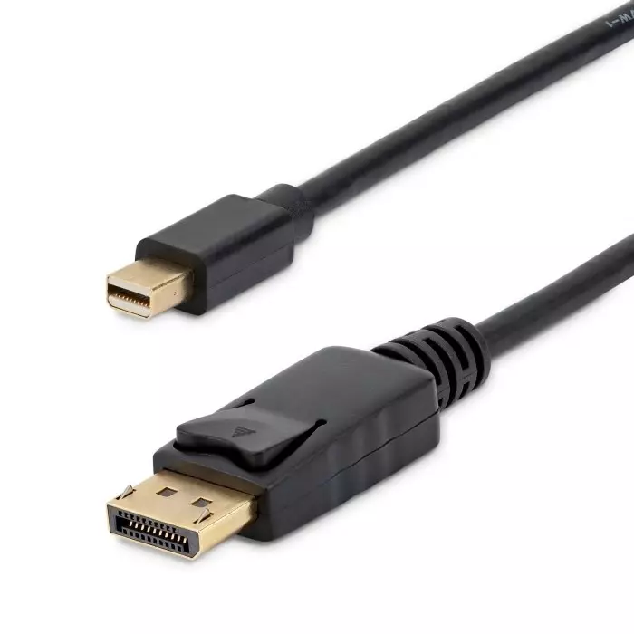 StarTech.com Male Mini DisplayPort to Male DisplayPort Cable PVC 4K @ 60 Hz 1.8m, MDP2DPMM6