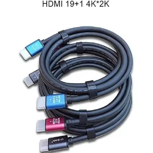 Mak World HDMI Cable ‎Male-to-Male with 18 GBPS Transfer Rate, 4K 60Hz, HD Audio & Video 2160 p, Length 30 m