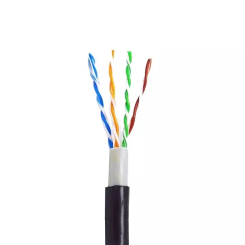 EVTeq UTP CAT6 Ethernet Cable 0.51 Guage LDPE PVC Single Jacket Copper 305 m Drum Packing Black for Outdoor Use, EV-EC6-C-305YOSP