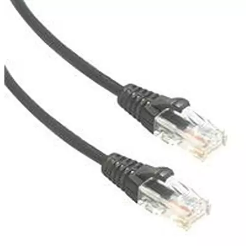 AMPHENOL CABLES ON DEMAND Patch Cable, 8P8C, Rj45 Plug-Plug, 10 , MP-6A28GNSBLK-010