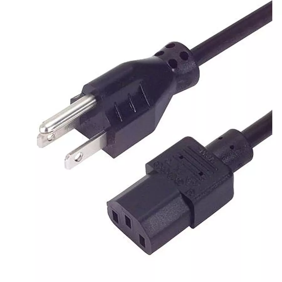 L-COM Power Cord, Ne mA5/15 To C13, 9.84 , Blk, PCM1014