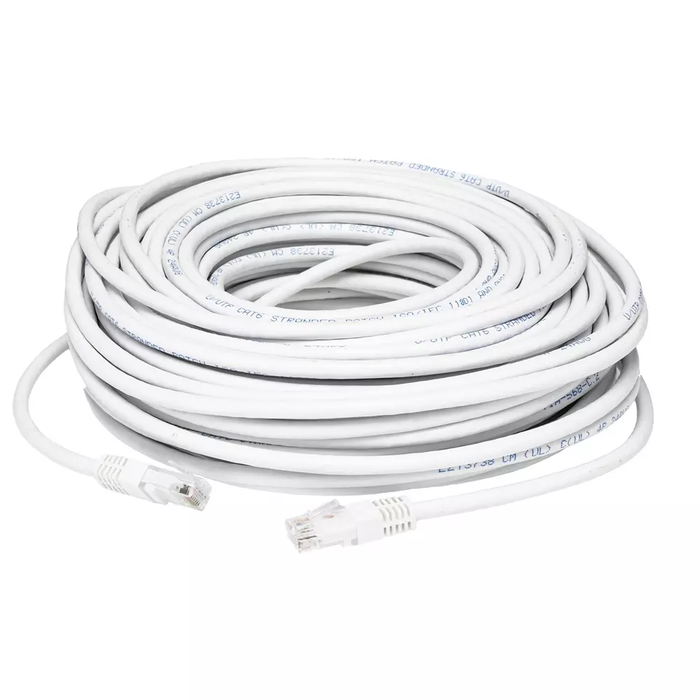 RS PRO Ethernet Cable Polyvinyl Chloride 30 m Length White, 2646577
