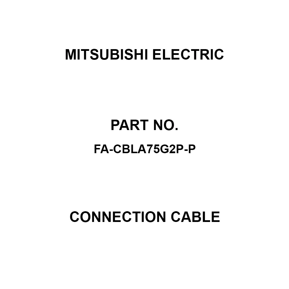 Mitsubishi Electric Connection Cable 2 m Cable Length, FA-CBLA75G2P-P