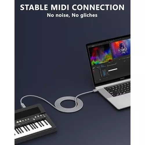 FEDUS USB 2.0 High Speed Printer Cable Scanner Cable A Male to B Male ‎Gray 3 m