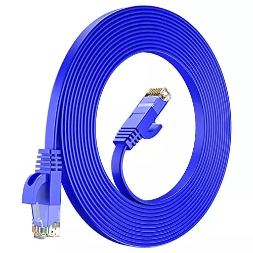 FEDUS Flat RJ45 Cat6 Ethernet Cable ‎Blue