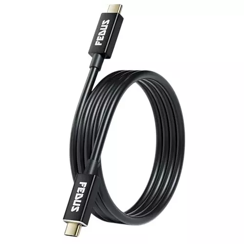 FEDUS USB 4 Thunderbolt 4 Cable Black 1 m
