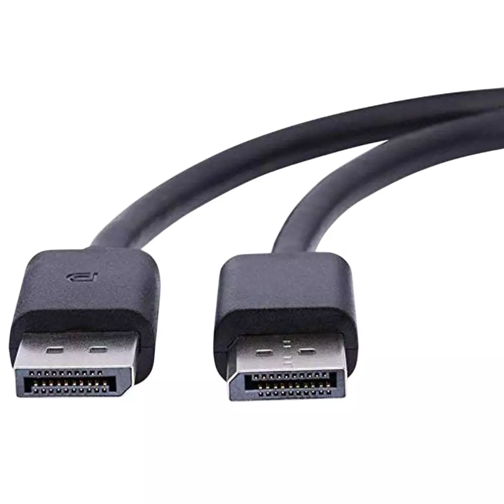 Mak World Display Port Cable 5 m ‎Male-to-Male For Monitor, PC, Laptop, Projector Black