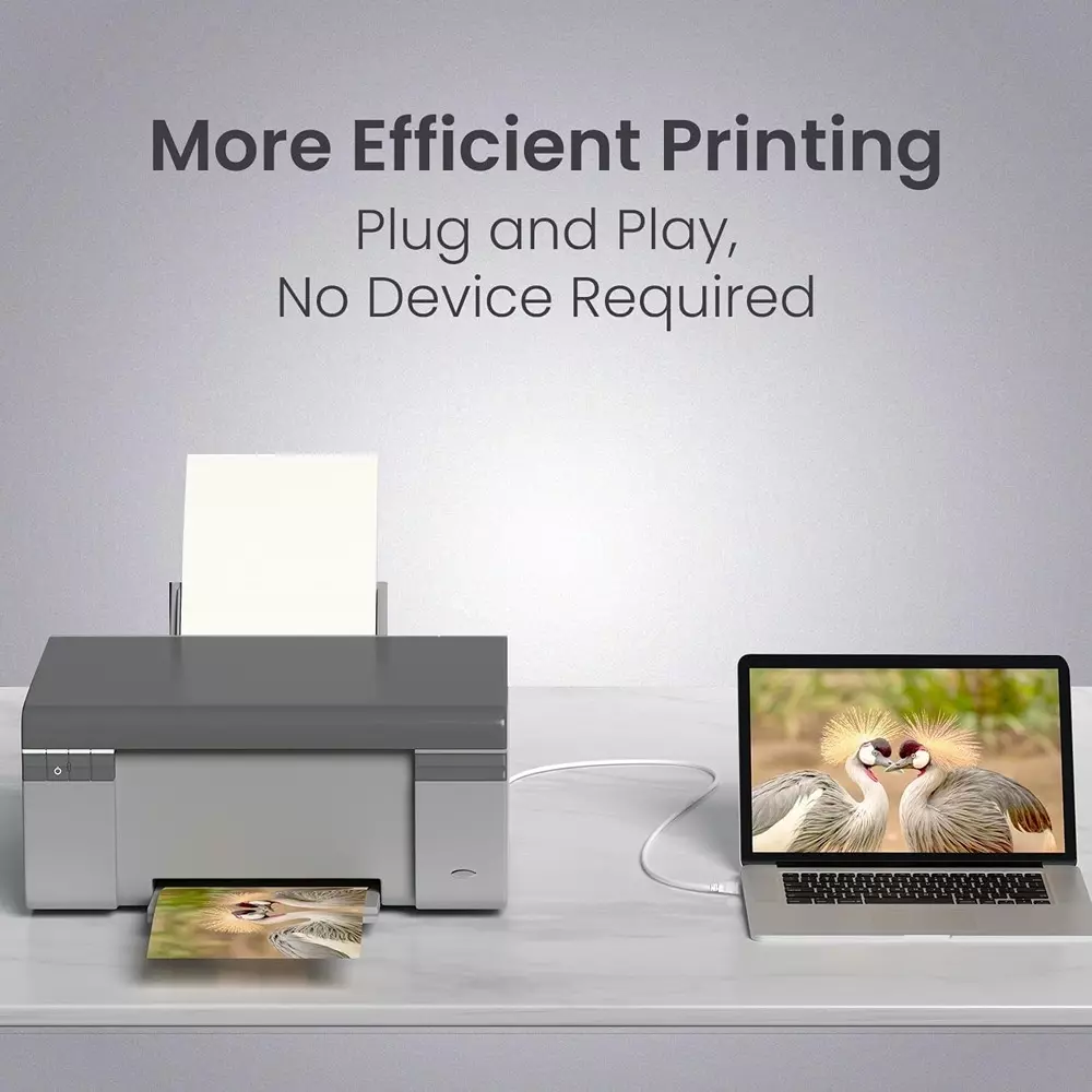 LOTA USB Printer Cable A Male to B Male High Speed PVC White 10 m, ‎MST-794-LT