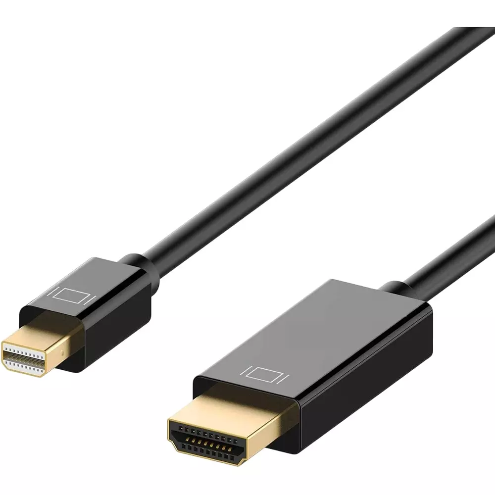 LOTA Mini DisplayPort to HDMI Adapter Cable Black Gold Plated Connector 5 m, ‎MST-1703-LT