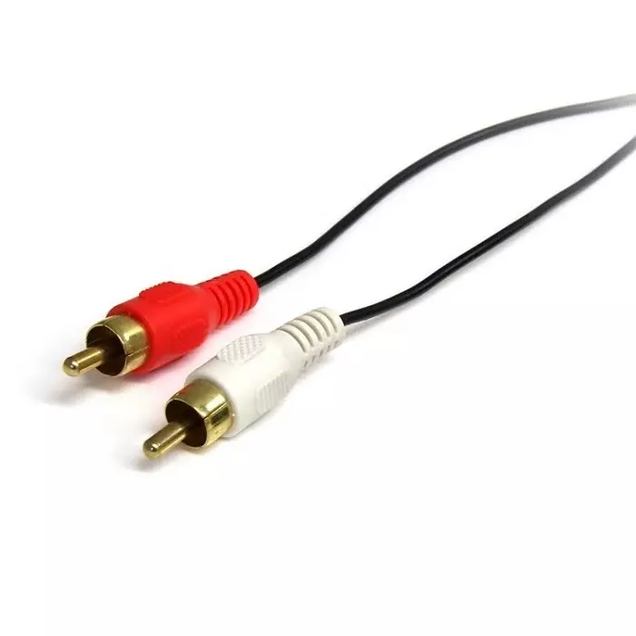 StarTech.com Male 3.5mm Stereo Jack to Male RCA x 2 Aux Cable Black 900mm, MU3MMRCA