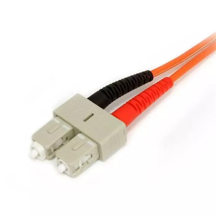 StarTech.com LC to SC Duplex Multi Mode OM1 Fibre Optic Cable 62.5/125 µm Orange 1m, FIBLCSC1