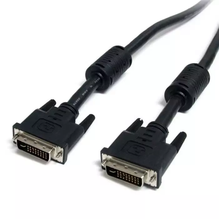 StarTech.com Male DVI-I Dual Link to Male DVI-I Dual Link Cable, 6.1m Black Sheath, DVIIDMM20