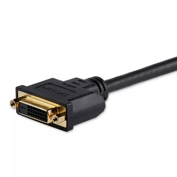 StarTech.com Male HDMI to Female DVI-D Dual Link Cable High Speed 20 cm 1920x1200p, HDDVIMF8IN