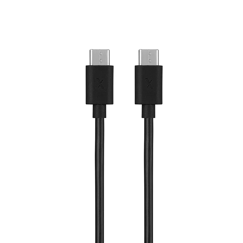 Flix Beetel USB Type C to Type C Cable 18 W 480 Mbps Data Transfer Rate 1.2 m Cable Length Black, XCD-C201